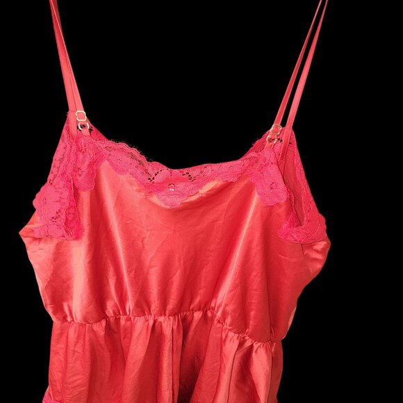 Victoria’s Secret Red Lace Satin Teddy Romper Valentine’s Boudoir XL - Picture 4 of 13